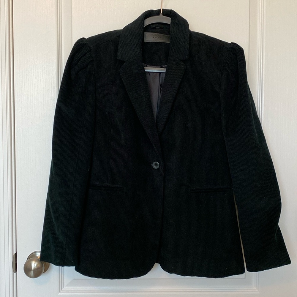 BLANKNYC Medium, deep emerald green, corduroy blazer. NWOT